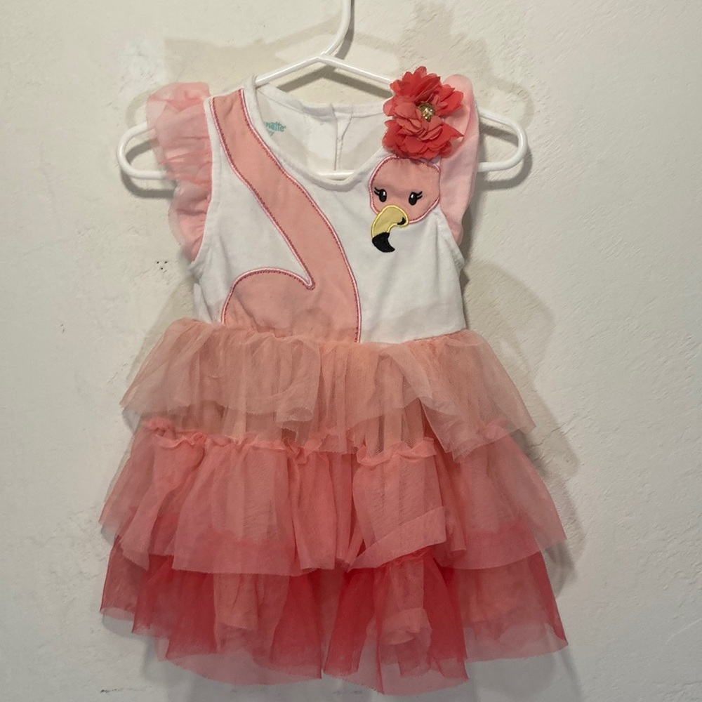Nannette Baby 24M Pink Flamingo Tutu Dress